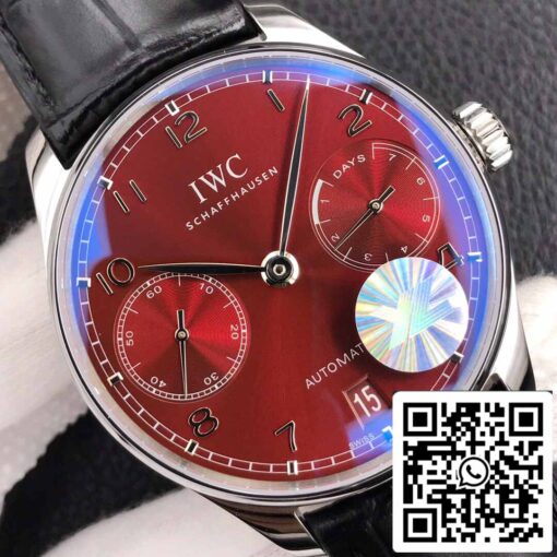 IWC Portugieser IW500714 1:1 Best Edition YL Factory Burgundy Red Dial - Image 7