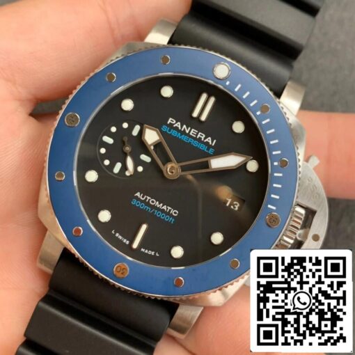 Panerai Submersible PAM01209 1:1 Best Edition VS Factory Black Dial - Image 8