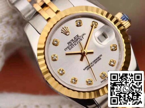 Rolex Lady Datejust 28MM 1:1 Best Edition Swiss Original Imported NH05 18K Gold Plated - Image 4