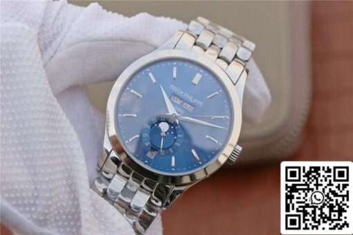 Patek Philippe Complications 5396/1G-001 1:1 Best Edition KM Factory White Gold Blue Dial - Image 12