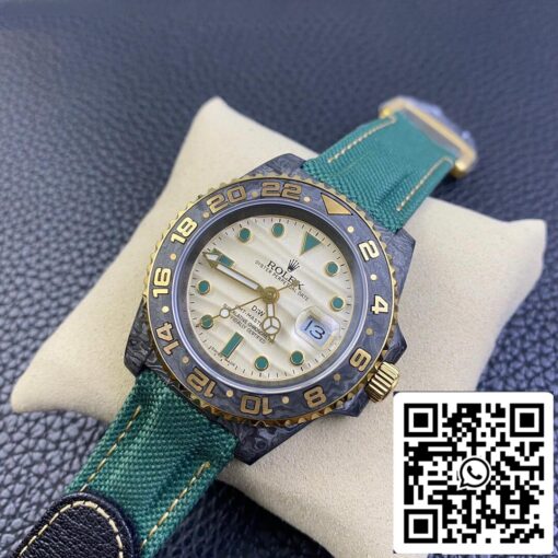 Rolex GMT-MASTER II Diw 1:1 Best Edition Green Fabric Strap - Image 9