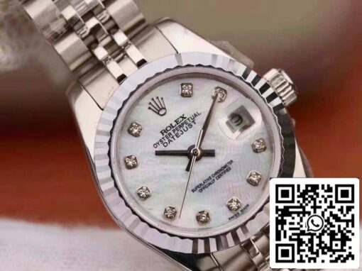 Rolex Lady Datejust 28MM 1:1 Best Edition Swiss NH05 Movement White Dial - Imagen 4