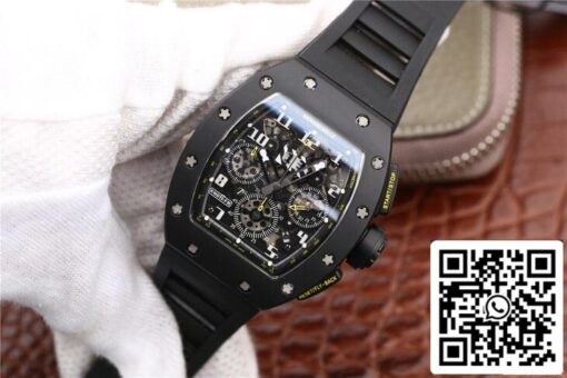 Richard Mille RM-011 1:1 Best Edition KV Factory Black Strap — изображение 10