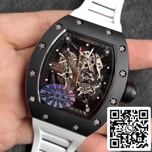 Richard Mille RM035 Americas KV Factory 1:1 Best Edition White Strap – Bild 8