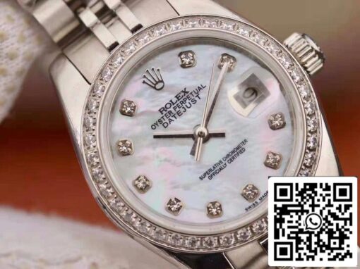 Rolex Lady Datejust 28MM 1:1 Best Edition Swiss Original Imported NH05 Movement Enamel Dial - Image 4