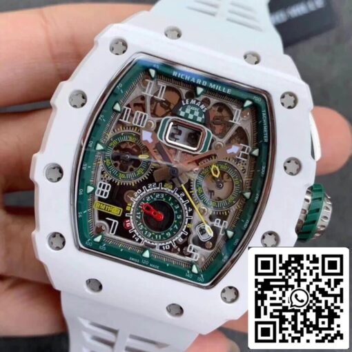 Richard Mille RM011-03 1:1 Best Edition KV Factory White Strap – Image 7