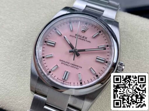 Replica Rolex Oyster Perpetual M126000-0008 36MM  Clean Factory Pink Dial - Imagen 3