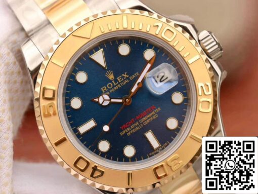 Rolex Yacht-Master 40mm 16623 1:1 Best Edition Swiss ETA2836 Gold Wrapped Blue Dial - Imagen 6