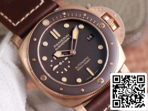 Panerai Submersible PAM00968 1:1 Best Edition VS Factory Brown Dial Swiss P9010 - Image 7