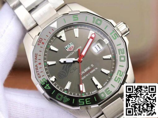 Tag Heuer Aquaracer Calibre 5 Chinese Super League 43mm 1:1 Best Edition Stainless Steel - Image 8