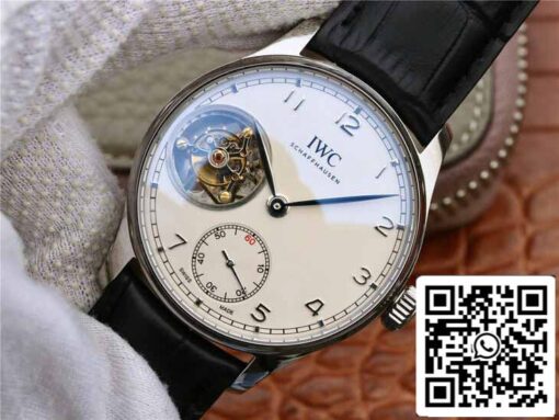 IWC Portuguese Tourbillon 1:1 Best Edition ZF Factory White Dial - Image 10