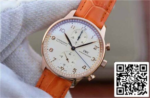 IWC Portuguese ZF Factory 1:1 Best Edition Orange Strap - Image 8