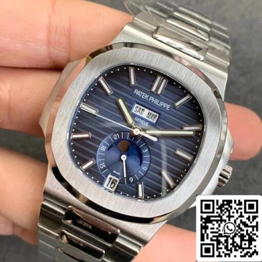 Patek Philippe Nautilus 5726/1A-014 1:1 Best Edition GR Factory Blue Dial — изображение 7