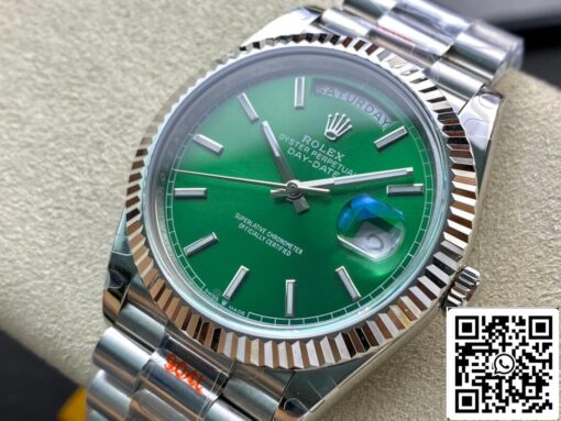 Rolex Day Date 40MM 1:1 Best Edition GM Factory Green Dial - 이미지 7