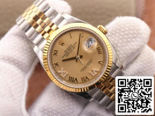 Rolex Datejust 126233 1:1 Best Edition EW Factory Gold Dial – Bild 8