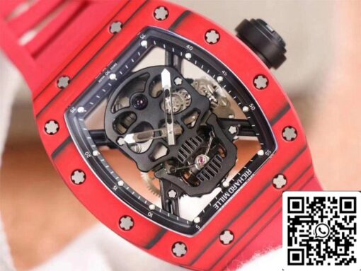 Richard Mille RM052-01 1:1 Best Edition JB Factory Red Ceramic Swiss Tourbillon - Image 7