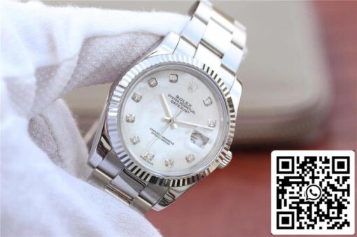 Rolex Datejust M126334-0019 1:1 Best Edition EW Factory White Mother-Of-Pearl Dial - Image 3