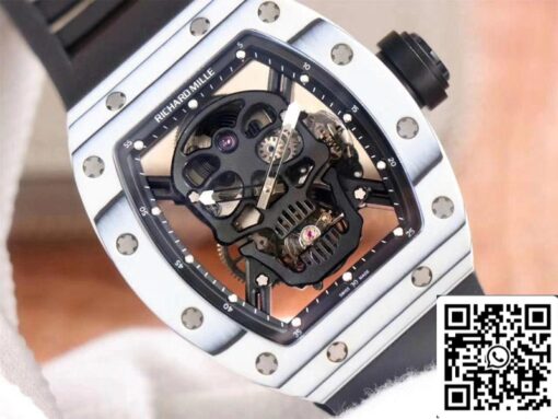 Richard Mille RM052-01 1:1 Best Edition JB Factory White Ceramic Swiss Tourbillon - Image 7