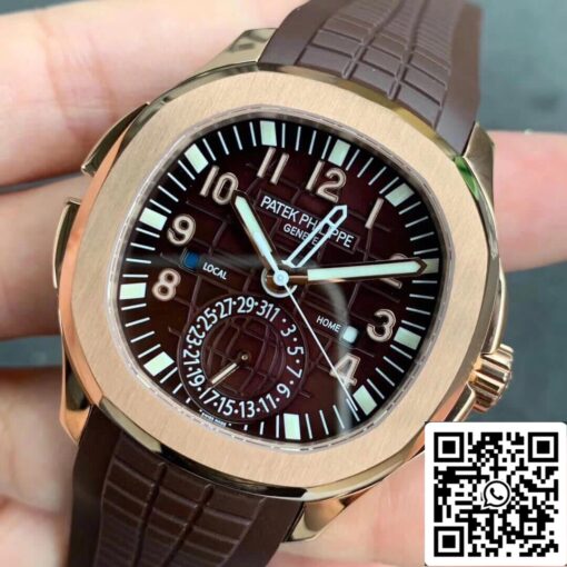 Patek Philippe Aquanaut 5164R-001 1:1 Best Edition GR Factory Brown Dial — изображение 5