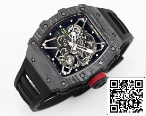 Richard Mille RM35-01 1:1 Best Edition BBR Factory Black Rubber Strap – Bild 8