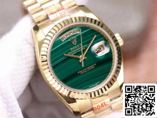 Rolex Day Date President 18238 1:1 Best Edition Malachite Green Dial Swiss Movement - 이미지 8