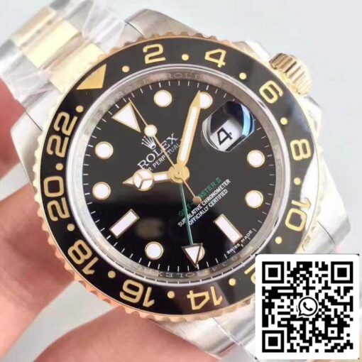 Rolex GMT-Master II 116713LN Noob Factory Men Watches 1:1 Best Edition Swiss ETA3186 Gold Wrapped - Image 7