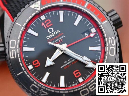 Omega Seamaster Planet Ocean 215.92.46.22.01.003 VS Factory 1:1 Best Edition Swiss ETA8906 Black Nylon Strap - Imagen 7