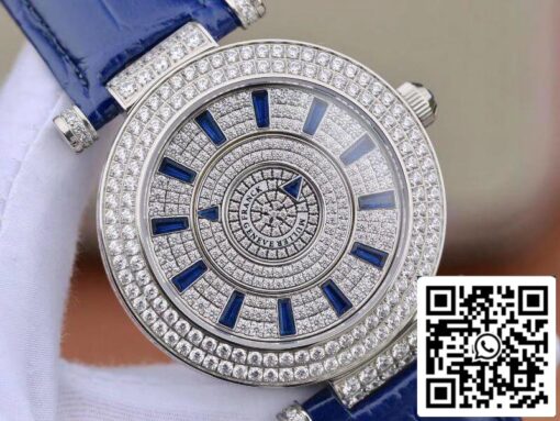 Franck Muller White Gold Double Mystery DM42D2RCD GS Factory 1:1 Best Edition Diamond Watch Swiss FM.800 - Image 8