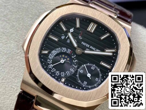 Patek Philippe Nautilus 5712 1:1 Best Edition GR Factory Leather Strap — изображение 5