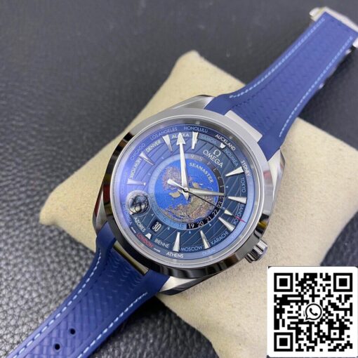 Omega Seamaster Aqua Terra GMT Worldtimer 220.12.43.22.03.001 1:1 Best Edition VS Factory Blue Dial - Image 8