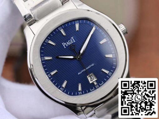 Piaget Polo’ S G0A41002 MKS Factory 1:1 Best Edition Blue Textured Dial On Stainless Steel Bracelet Swiss ETA 1110 - Image 7