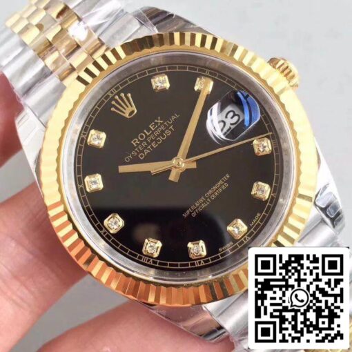 Rolex Datejust II M126333-0013 EW Factory 1:1 Best Edition Swiss ETA3255 Stainless Steel Two Tone Bracelet - Imagen 4