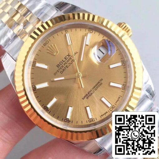 Rolex Datejust 41 126333 EW Factory 1:1 Best Edition Swiss ETA3235 904L Stainless Steel Jubilee Bracelet - Imagen 4