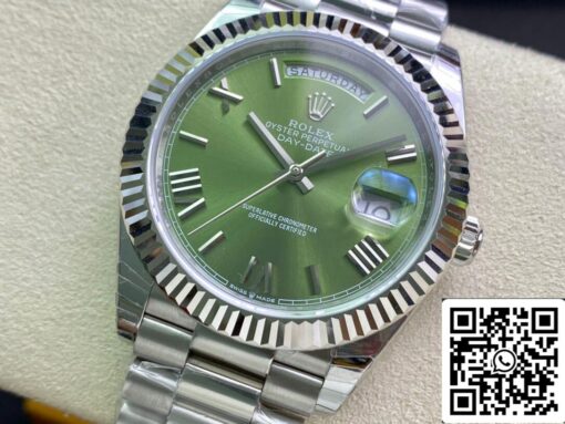 Rolex Day Date M228239-0033 1:1 Best Edition EW Factory Olive Green Dial - 이미지 8