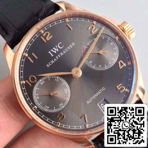 IWC Portugieser IW500702 ZF Factory 1:1 Best Edition Swiss ETA52010 Gray Ardoise Dial - Image 7