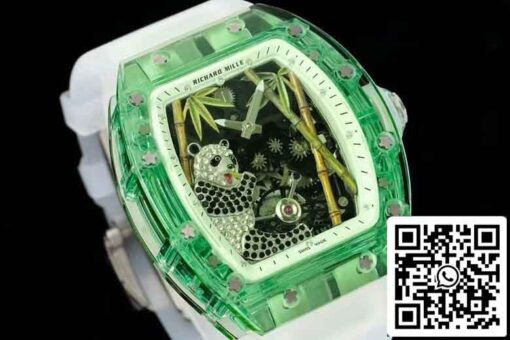 Richard Mille RM26-01 Tourbillon  Best 1:1 Edition RM Factory Green Transparent Case - Image 3