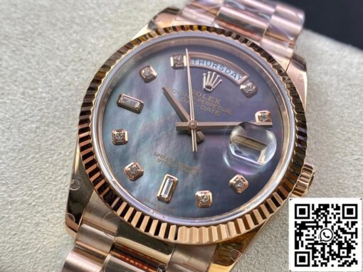 Rolex Day Date 118235 36MM 1:1 Best Edition GM Factory Mother-of-pearl Dial - 이미지 8