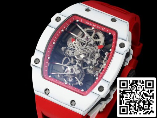 Richard Mille RM27-02 Rafael Nadal Tourbillon 1:1 Best Edition RM Factory Red Rubber Strap - Image 8