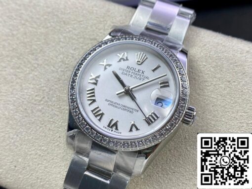 Rolex Datejust M278384RBR-0013 31MM 1:1 Best Edition EW Factory White Dial - Image 6