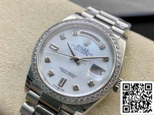 Rolex Day Date 128396TBR-0005 1:1 Best Edition EW Factory Fritillary Dial – Bild 7