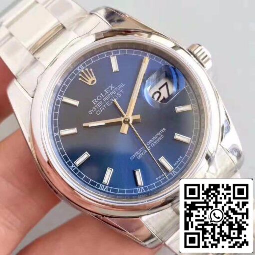 Rolex Datejust II 36mm 116200 AR Factory Blue Dial 1:1 Best Edition Swiss ETA3135 - 이미지 4