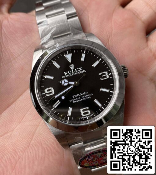 Rolex Explorer M214270-0003 39MM 1:1 Best Edition Clean Factory Black Dial - Image 9