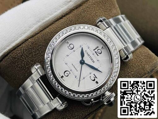 Cartier Pasha 35MM 1:1 Best Edition BV Factory Diamond Bezel - Image 8