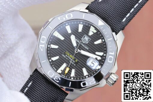 Tag Heuer Aquaracer 300M WAY211A.FC6362 1:1 Best Edition V6 Factory Black Dial - Image 8