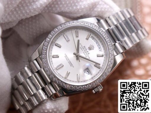 Rolex Day Date M228349RBR-0001 1:1 Best Edition EW Factory Silver Dial - 이미지 10