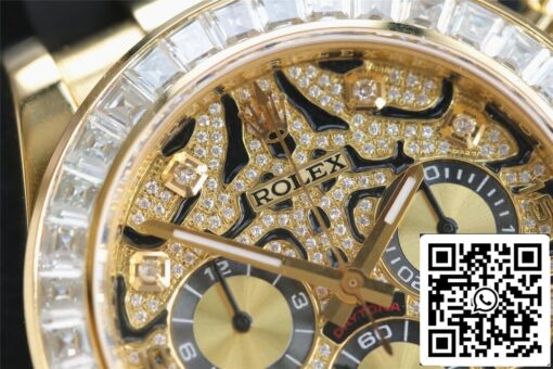 Rolex Cosmograph Daytona 116588 TBR 1:1 Best Edition Noob Factory Yellow Gold Diamond Bezel - Image 3