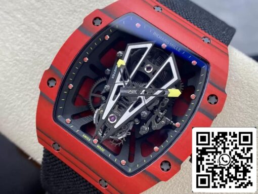 Richard Mille RM27-03 Tourbillon 1:1 Best Edition BBR Factory Red Carbon Fiber Case - Image 8