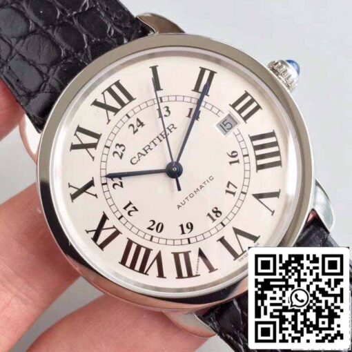 Ronde Solo De Cartier W6701010 ZF Factory Men Watches 1:1 Best Edition Swiss ETA9015 White Dial - Image 6