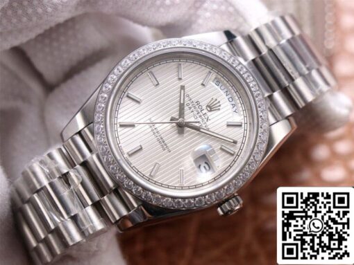 Rolex Day Date M228349RBR-0007 1:1 Best Edition EW Factory 18ct White Gold - 이미지 10