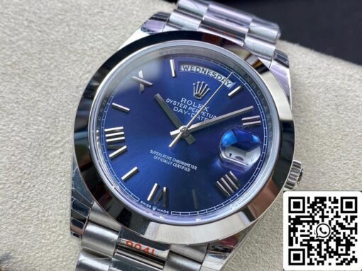 Rolex Day Date M228206-0015 1:1 Best Edition EW Factory Blue Dial – Image 9